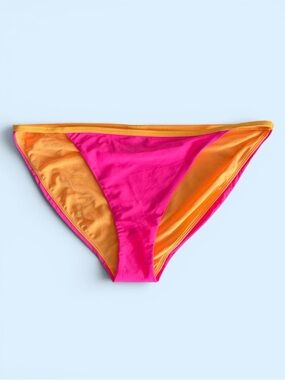 Polo Ralph Lauren / USPA Hot Pink Bikini Bottom with Orange Lining & Trim XL